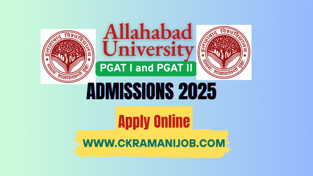 Allahabad University PGAT Admission 2025