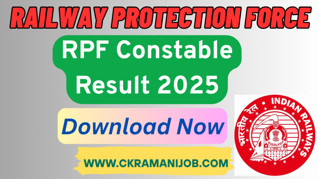 RPF Constable Score Card Download 2025 Out