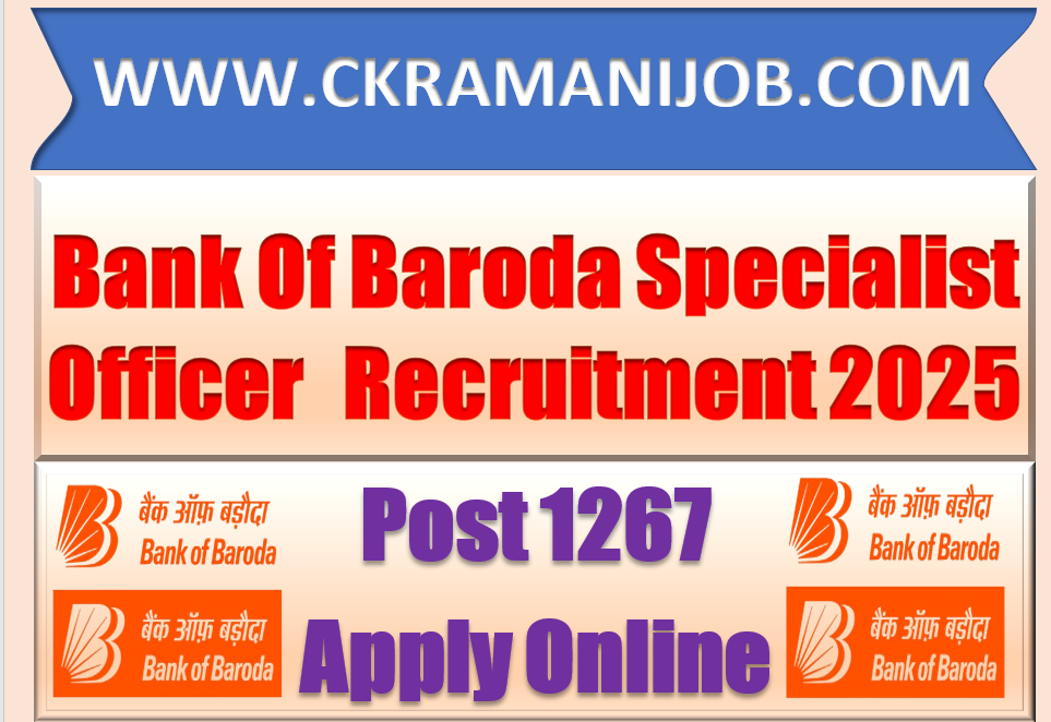 Bank of Baroda SO Recruitment 2025