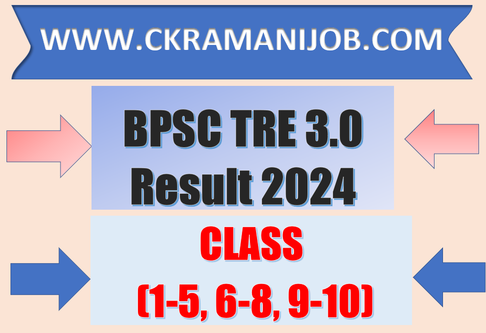 Bihar School Teacher TRE 3.0 Result 2024