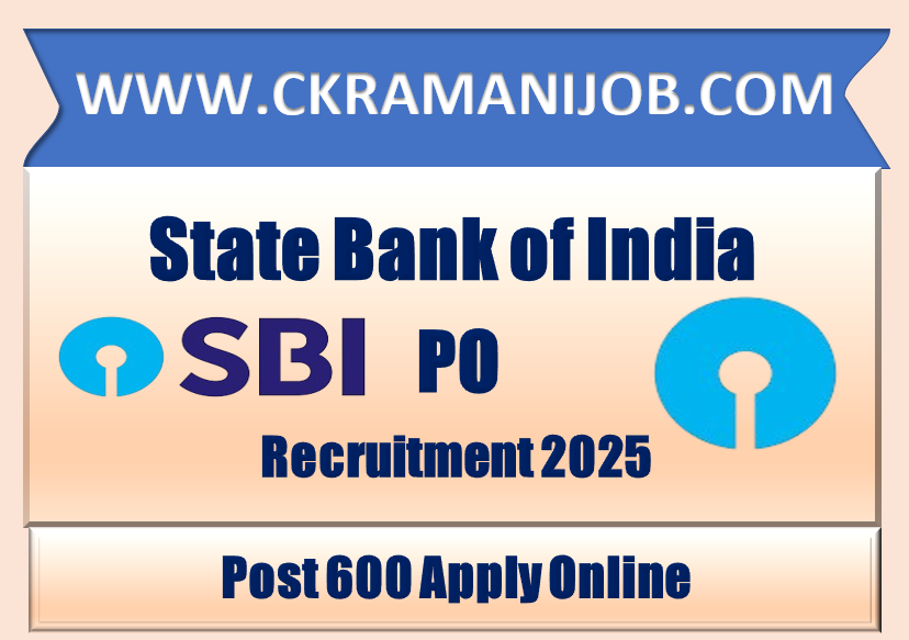 SBI PO Recruitment 2025 Apply Online