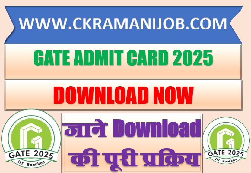 GATE Exam Admit Card 2025 Download