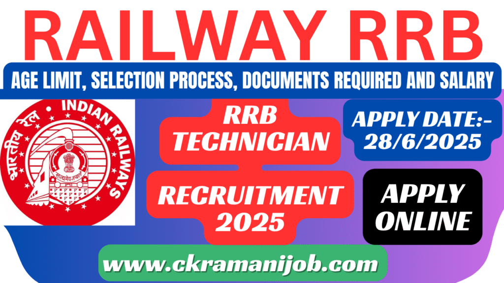 Railway RRB Technician Recruitment 2025